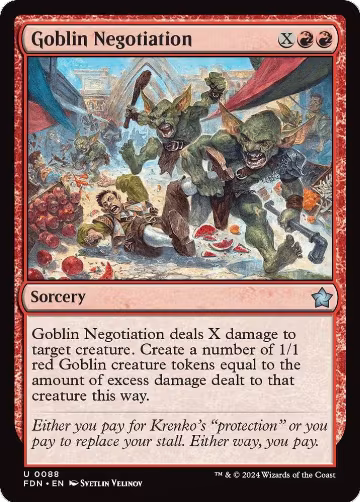 Goblin Negotiation (88), Foundations — Magic card price