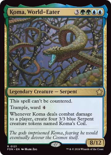 Koma, World-Eater (121), Foundations — Magic card price