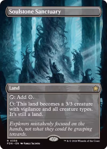Soulstone Sanctuary (Borderless) (356), Foundations — Magic card price