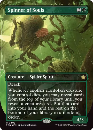 Spinner of Souls (Borderless) (Mana Foil) (402), Foundations — Magic card price