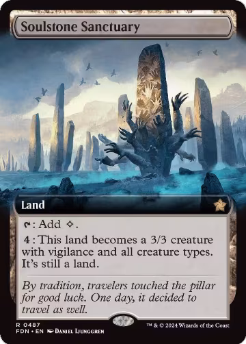 Soulstone Sanctuary (Extended Art) (487), Foundations — Magic card price