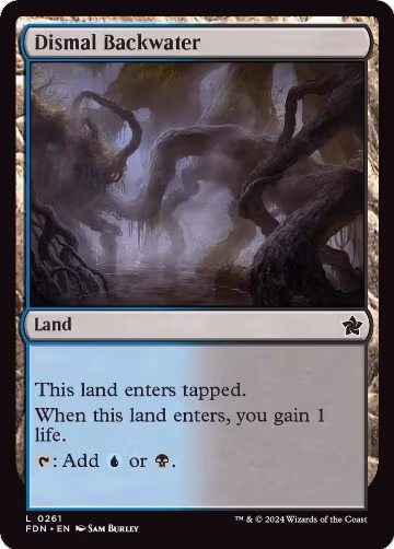 Dismal Backwater (261), Foundations — Magic card price