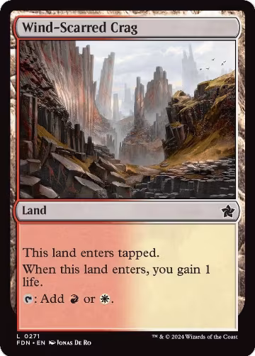 Wind-Scarred Crag (271), Foundations — Magic card price
