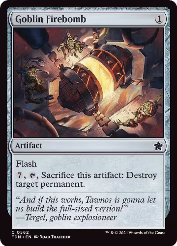 Goblin Firebomb (562), Foundations — Magic card price