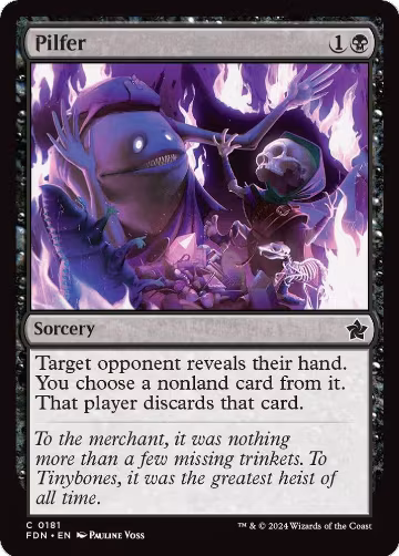 Pilfer (181), Foundations — Magic card price