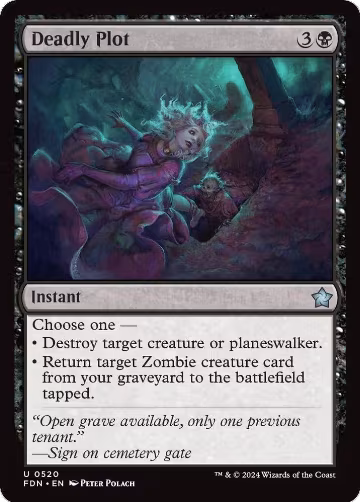 Deadly Plot (520), Foundations — Magic card price