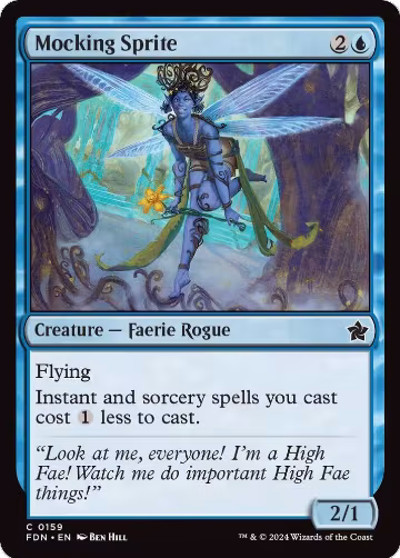 Mocking Sprite (0159) (159), Foundations — Magic card price