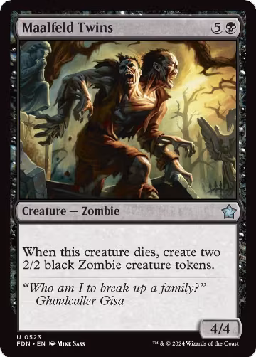 Maalfeld Twins (523), Foundations — Magic card price