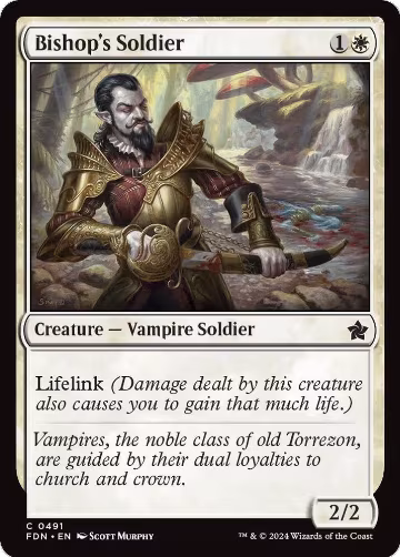 Bishop's Soldier (491), Foundations — Magic card price