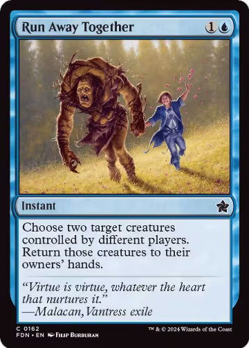 Run Away Together (162), Foundations — Magic card price