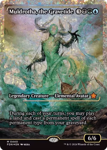 Muldrotha, the Gravetide (Showcase) (Fracture Foil) (440), Foundations — Magic card price