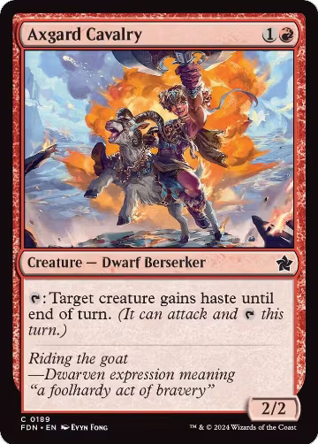 Axgard Cavalry (189), Foundations — Magic card price