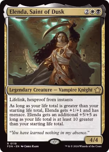 Elenda, Saint of Dusk (119), Foundations — Magic card price