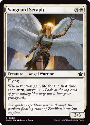 Vanguard Seraph (28), Foundations — Magic card price