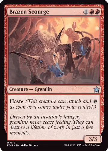 Brazen Scourge (191), Foundations — Magic card price