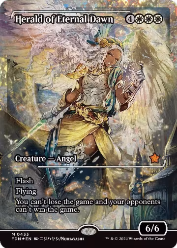 Herald of Eternal Dawn (Showcase) (Fracture Foil) (433), Foundations — Magic card price