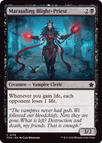Marauding Blight-Priest (178), Foundations — Magic card price