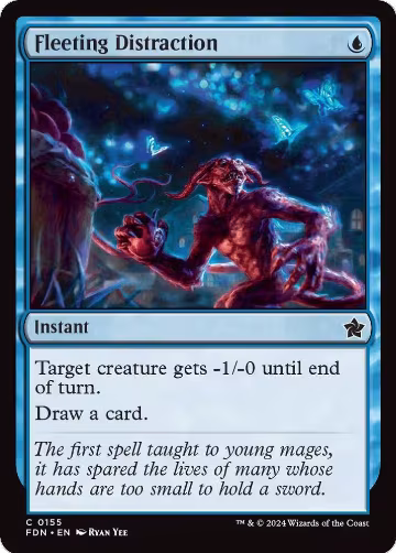 Fleeting Distraction (155), Foundations — Magic card price