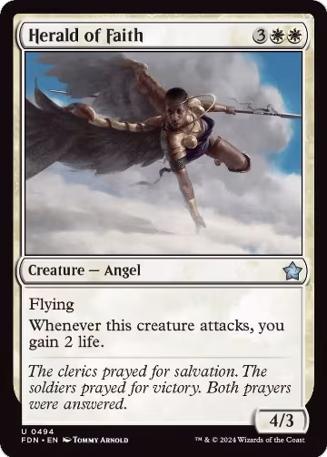 Herald of Faith (0494) (494), Foundations — Magic card price