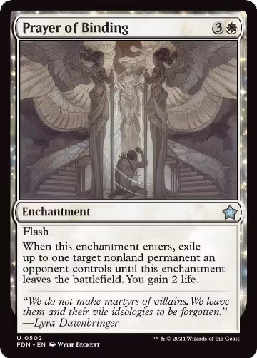 Prayer of Binding (0502) (502), Foundations — Magic card price
