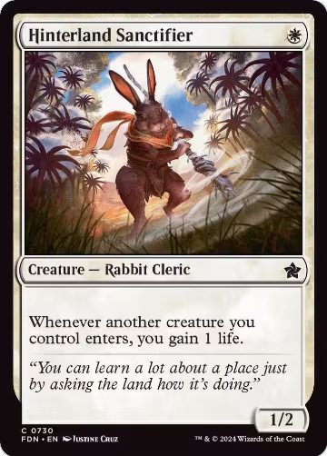 Hinterland Sanctifier (730), Foundations — Magic card price