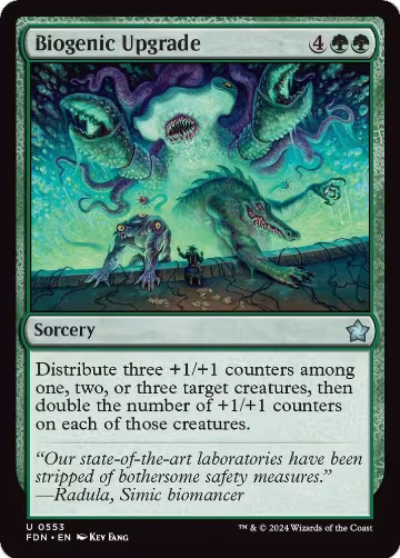 Biogenic Upgrade (553), Foundations — Magic card price