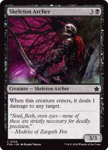 Skeleton Archer (526), Foundations — Magic card price