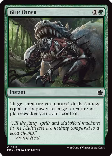 Bite Down (212), Foundations — Magic card price