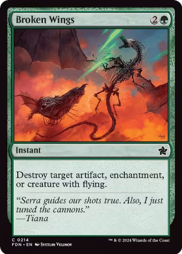 Broken Wings (214), Foundations — Magic card price