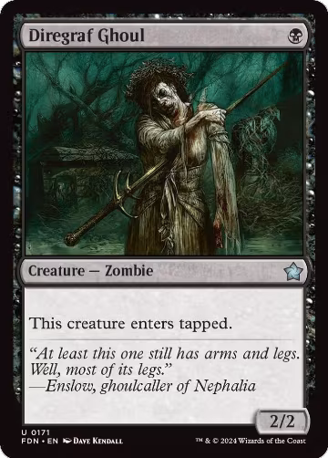 Diregraf Ghoul (171), Foundations — Magic card price