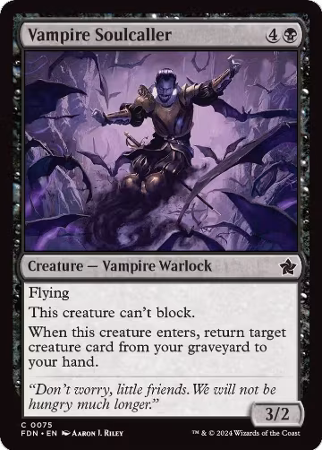 Vampire Soulcaller (0075) (75), Foundations — Magic card price