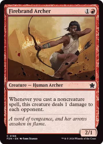 Firebrand Archer (196), Foundations — Magic card price