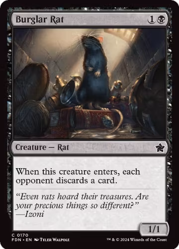 Burglar Rat (170), Foundations — Magic card price