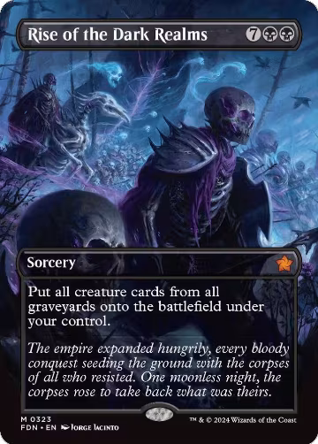 Rise of the Dark Realms (Borderless) (323), Foundations — Magic card price