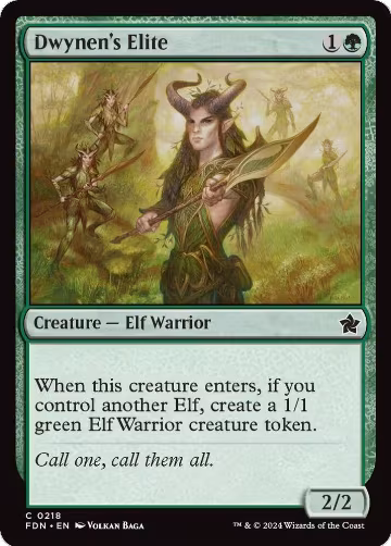 Dwynen's Elite (218), Foundations — Magic card price