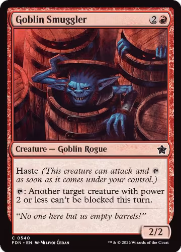 Goblin Smuggler (540), Foundations — Magic card price