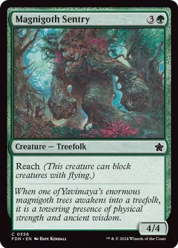 Magnigoth Sentry (556), Foundations — Magic card price