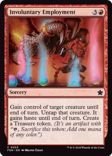 Involuntary Employment (203), Foundations — Magic card price