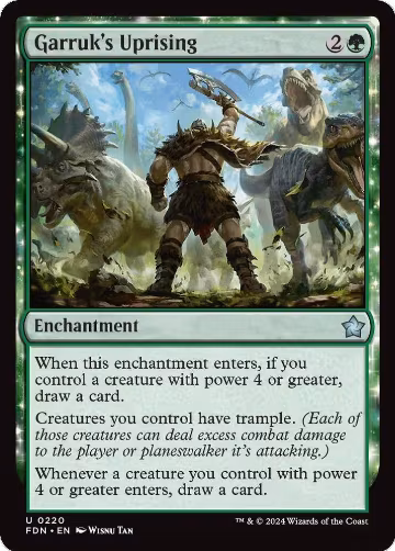 Garruk's Uprising (220), Foundations — Magic card price