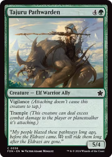 Tajuru Pathwarden (558), Foundations — Magic card price