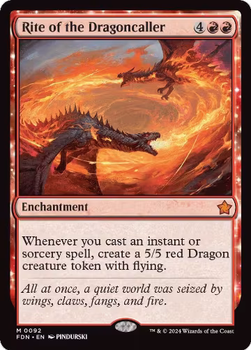 Rite of the Dragoncaller (92), Foundations — Magic card price