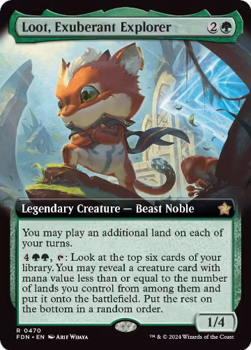 Loot, Exuberant Explorer (Extended Art) (470), Foundations — Magic card price