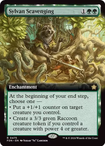 Sylvan Scavenging (Extended Art) (475), Foundations — Magic card price