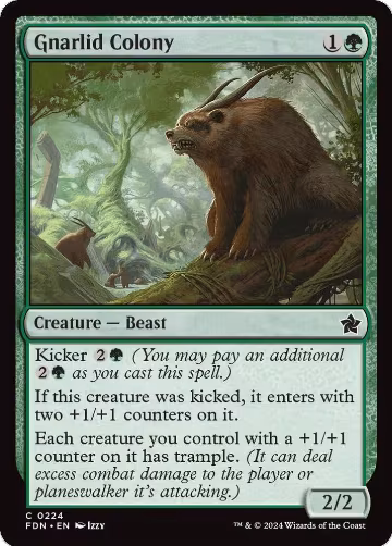 Gnarlid Colony (224), Foundations — Magic card price