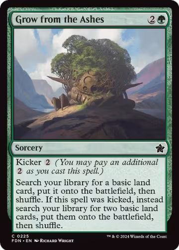 Grow from the Ashes (225), Foundations — Magic card price