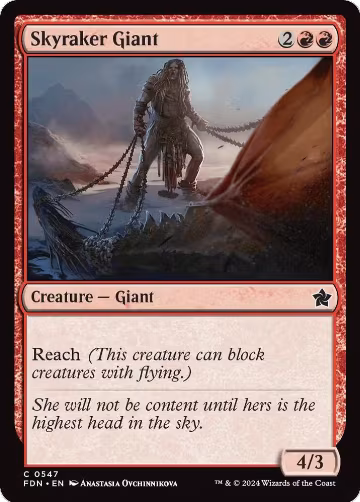 Skyraker Giant (547), Foundations — Magic card price