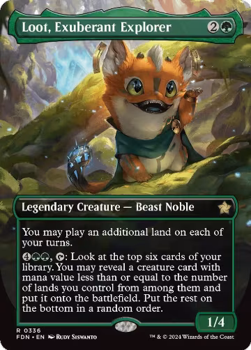 Loot, Exuberant Explorer (Borderless) (336), Foundations — Magic card price