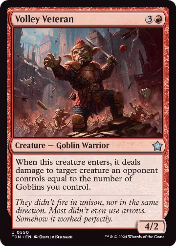 Volley Veteran (550), Foundations — Magic card price