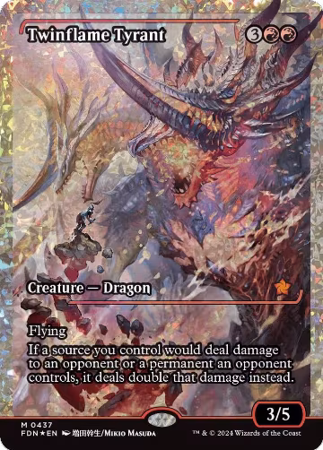 Twinflame Tyrant (Showcase) (Fracture Foil) (437) — card price