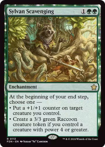 Sylvan Scavenging (113), Foundations — Magic card price